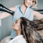 5. Blow dry hair